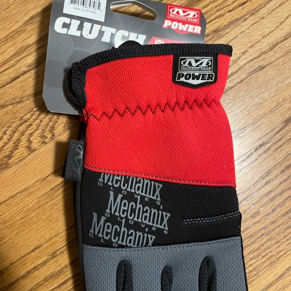 Mechanix Wear Power Clutch Red and Gray Gloves New with Tags Size Large - Picture 6 of 6